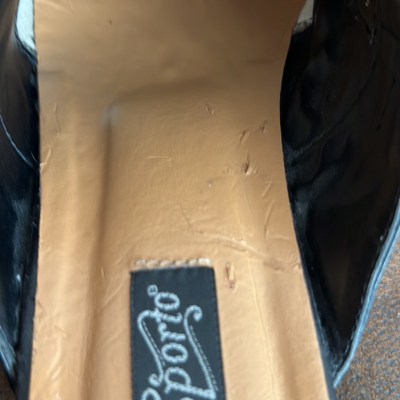 Sporto Tess black leather chunky heel slip ons size 7 - Picture 7 of 7